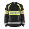 BLÅKLÄDER Highvis pitkähihainen T-paita musta/huomiokeltainen